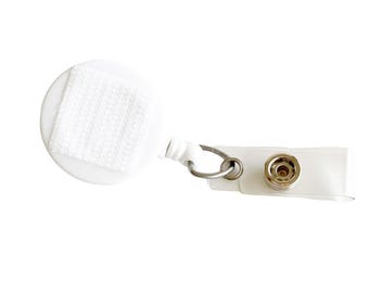Interchangeable Badge Reel Base:  Swivel or Belt Clip