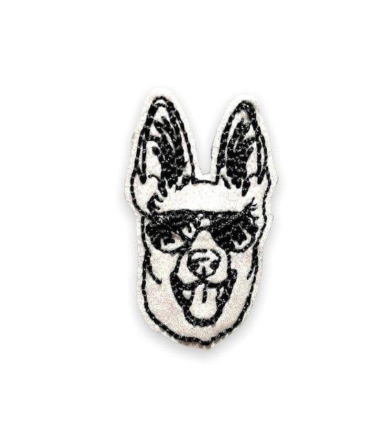 Glitter K - 9 Badge Reel - Dog Badge Reel - K9 Badge ID - Gift for a Cop -  Shepherd Badge - Name Holder - Police Dog - Nurse Gift