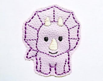 Glitter Triceratops Badge Reel Dinosaur Retractable Nurse Peds Jurassic Paleontology Cute Kids Hospital Teacher Sparkle ID Holder Gift
