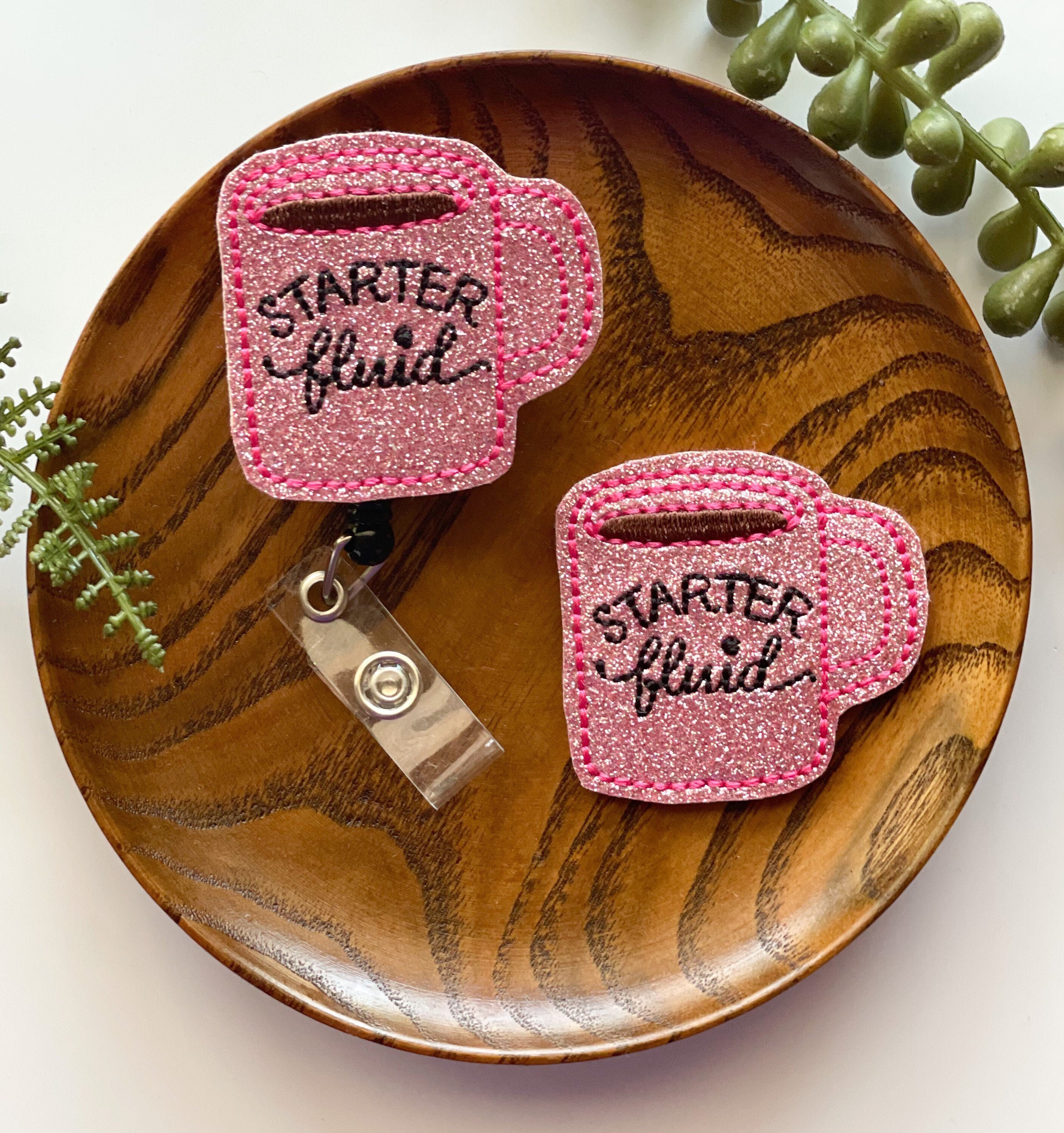 Starter Fluid Badge Reel Coffee Badge Reel Cute Badge Reel Etsy UK