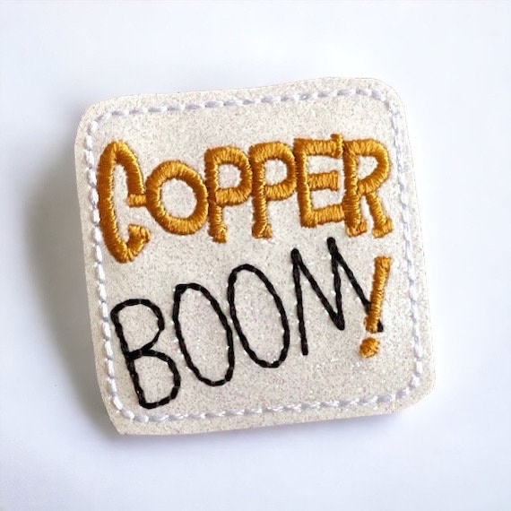Copper Boom Badge Reel - Glitter Badge Reel - Stars Hollow Badge -  Retractable ID Reel - Nursing Badge - Teacher Gift