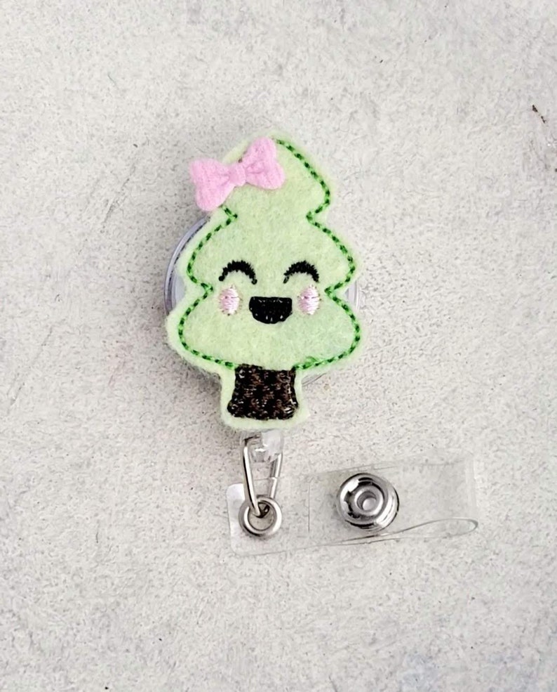 Christmas Tree Badge Reel Teacher Badge