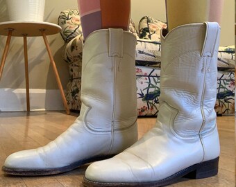 justin white boots