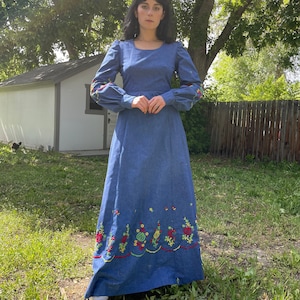 Vestidos en chambray largos best sale