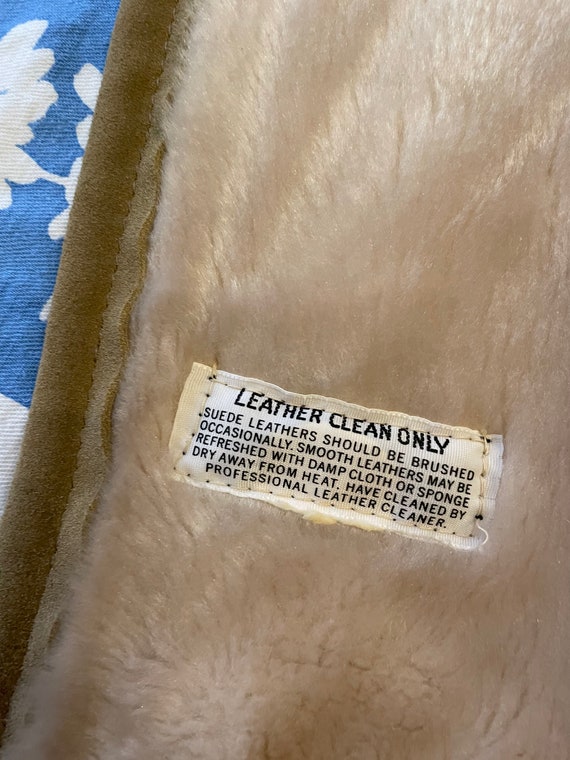 1970s Suede and Shearling Coat size Small Medium - image 9