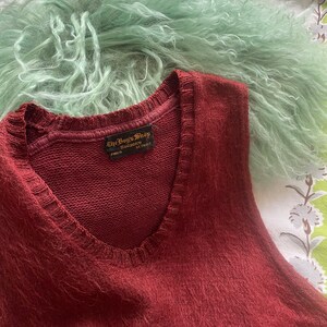 1930s Mohair Merlot Sweater Vest size Medium image 3