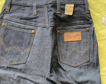 Bermuda Wrangler DEADSTOCK dos anos 1950, cintura média, tamanho extrapequeno