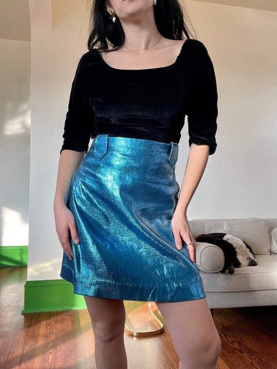 Metallic skirt clearance blue
