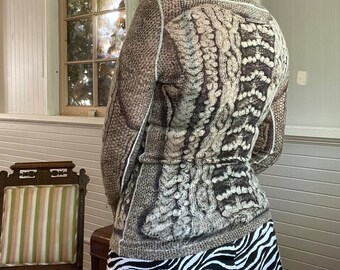 2000s Jean Paul Gaultier Trompe-l'œil Illusion Cardigan Knit Long