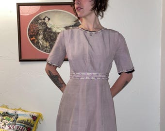 1900s Lavender Gown with Empire Waist size XXS XS