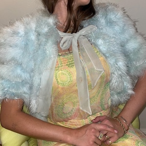 1920s Mint Maribou Feather Bolero size X-Small