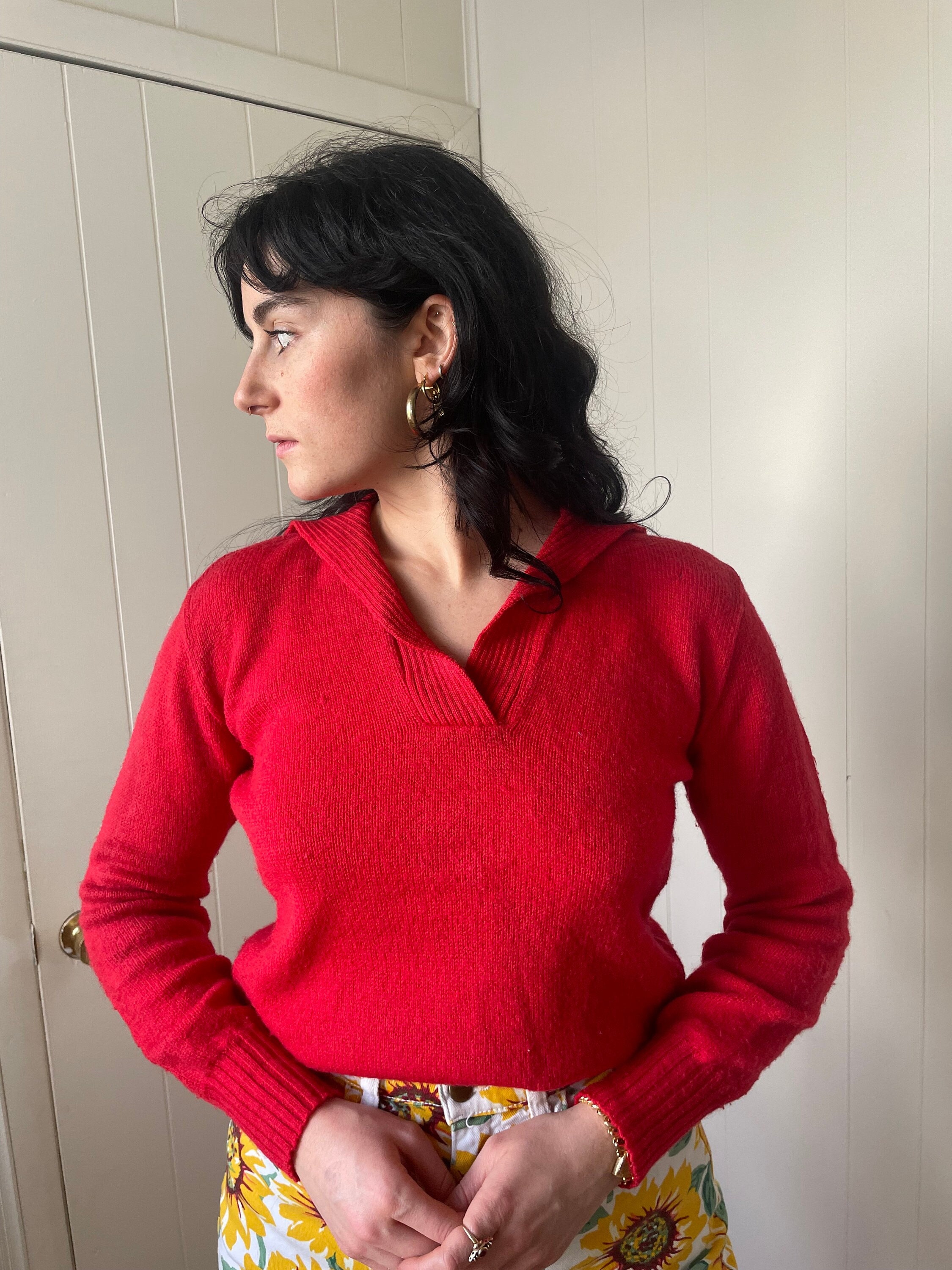 Vintage Sailor Wool Sweater - Etsy Vintage Sailor Wool Sweater - Etsy