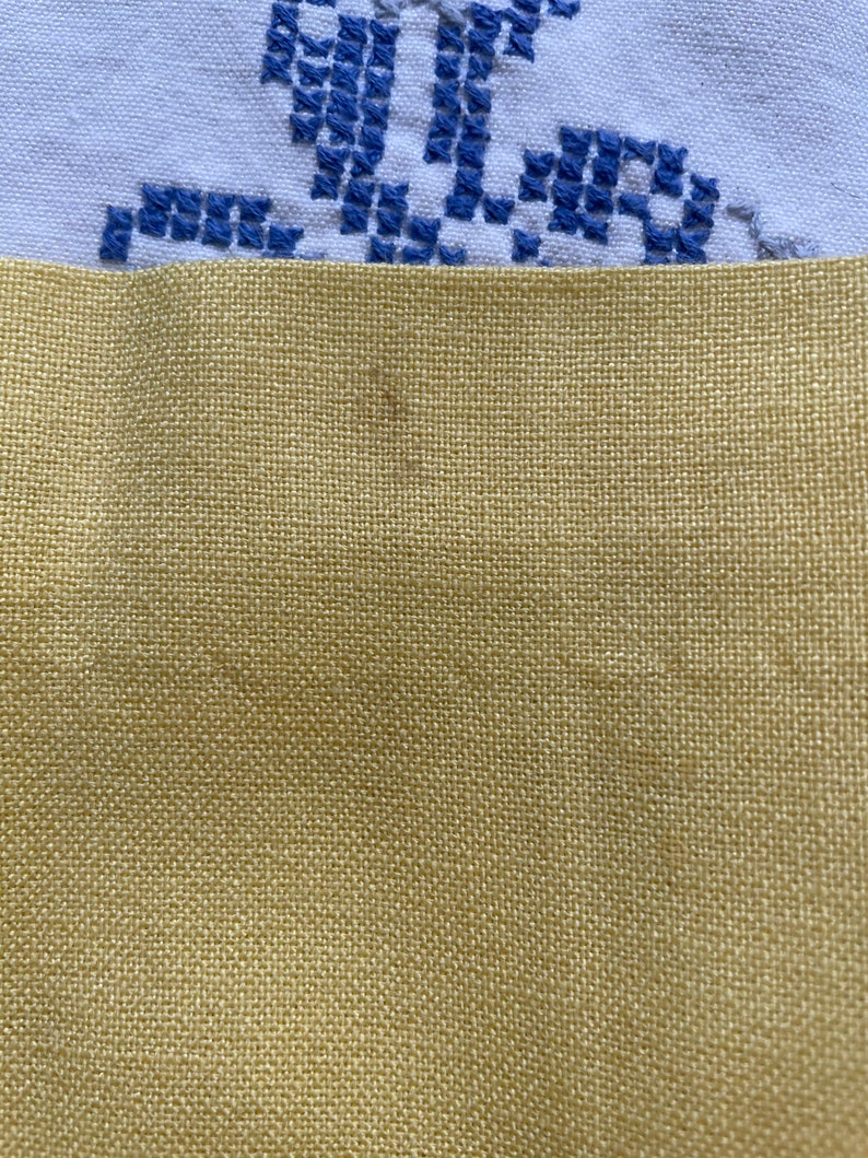 1960s Banana Yellow Linen Wiggle Dress with Matching Cropped Lace Bolero size Small Medium