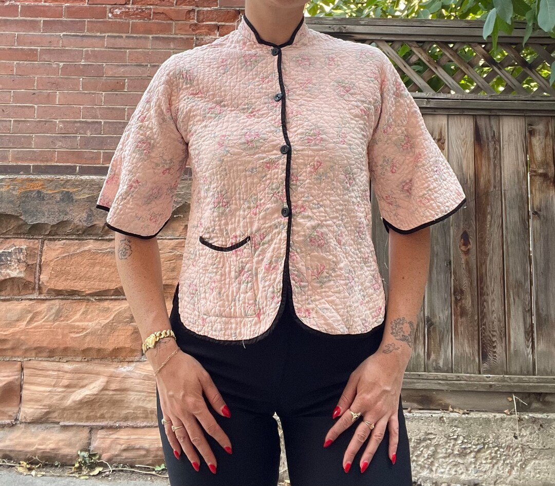 1950's Quilted Bed Jacket main image 1