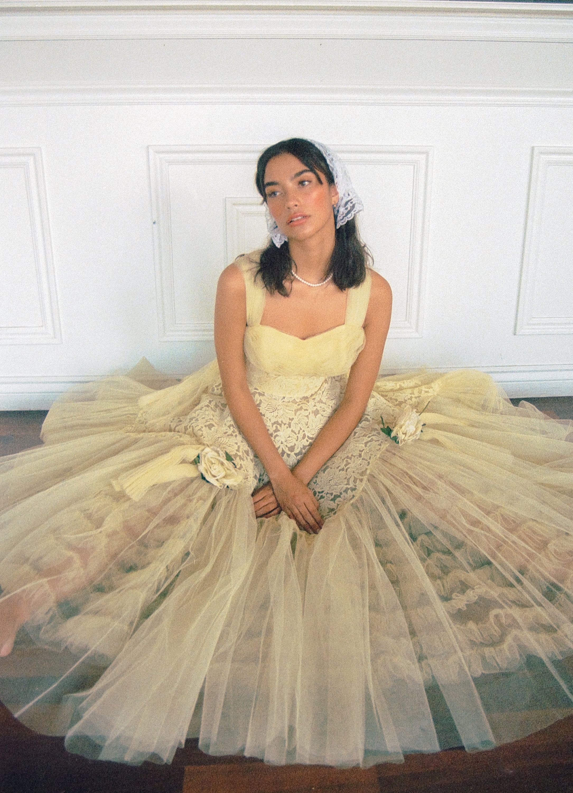 France Vintage Tulle Dress Deadstock. 【公式通販】