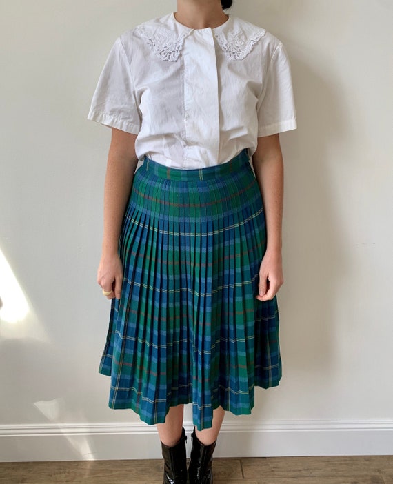1960s Aljean The New Century Tartan Plaid Midi Ski