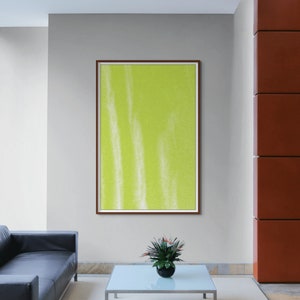 Auffällige, abstrakte Karte eines Dünenfeldes in der Wüste; minimalistische, moderne Dekorästhetik; Farbtöne lindgrün; moderne Häuser, Büros. [E601]
