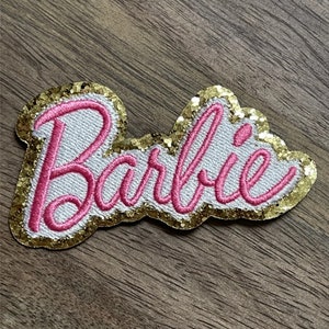 Barbie Doll Accessory Accessories Inspired Embroidered Iron-On Patches