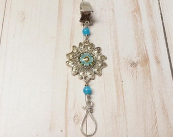 Flower Portuguese Knitting Clip