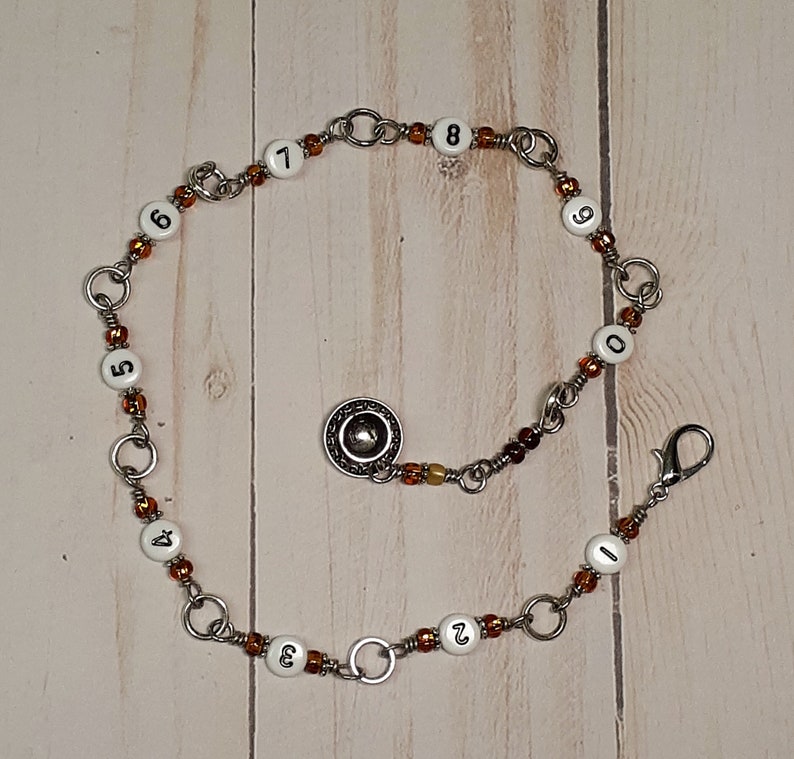 Tea Themed Counting Chain for Knitting Needles up to 5mm image 2