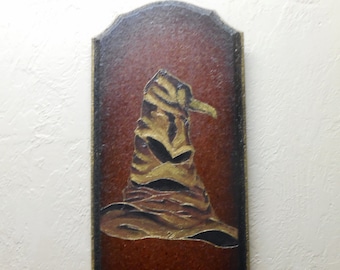 Sorting Hat inspired hook display