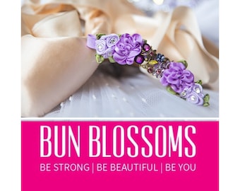 Bun Blossoms "Lilac Fairy" Bun Pin (ballet bunwrap, flower, bunpin, bunflowers, hair garland)