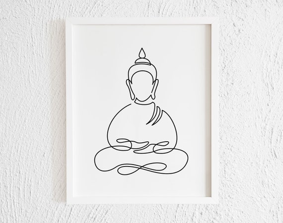 Buddha Doodle Wall Art| Buy High-Quality Posters and Framed Posters Online  - All in One Place – PosterGully