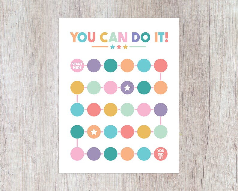INSTANT DOWNLOAD You Can Do It Chart Print. Printable Reward - Etsy Canada