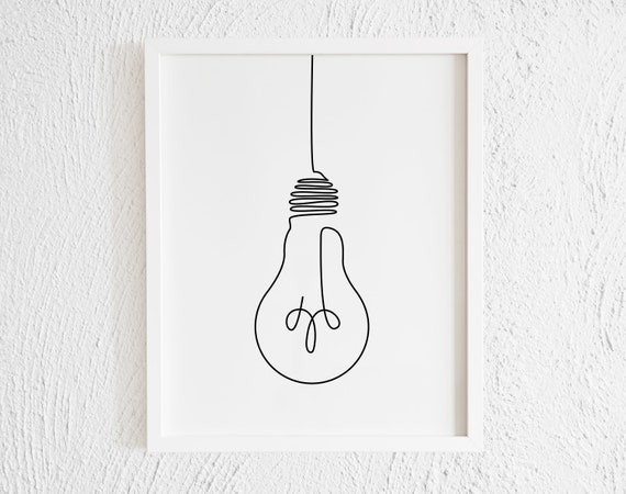 Light Bulb. Sketch of an electric device. Cartoon doodle lighting concept  and ideas. Black and white illustration.:: tasmeemME.com