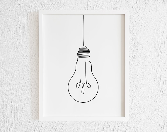 Light Bulb. Sketch of an electric device. Cartoon doodle lighting concept  and ideas. Black and white illustration.:: tasmeemME.com