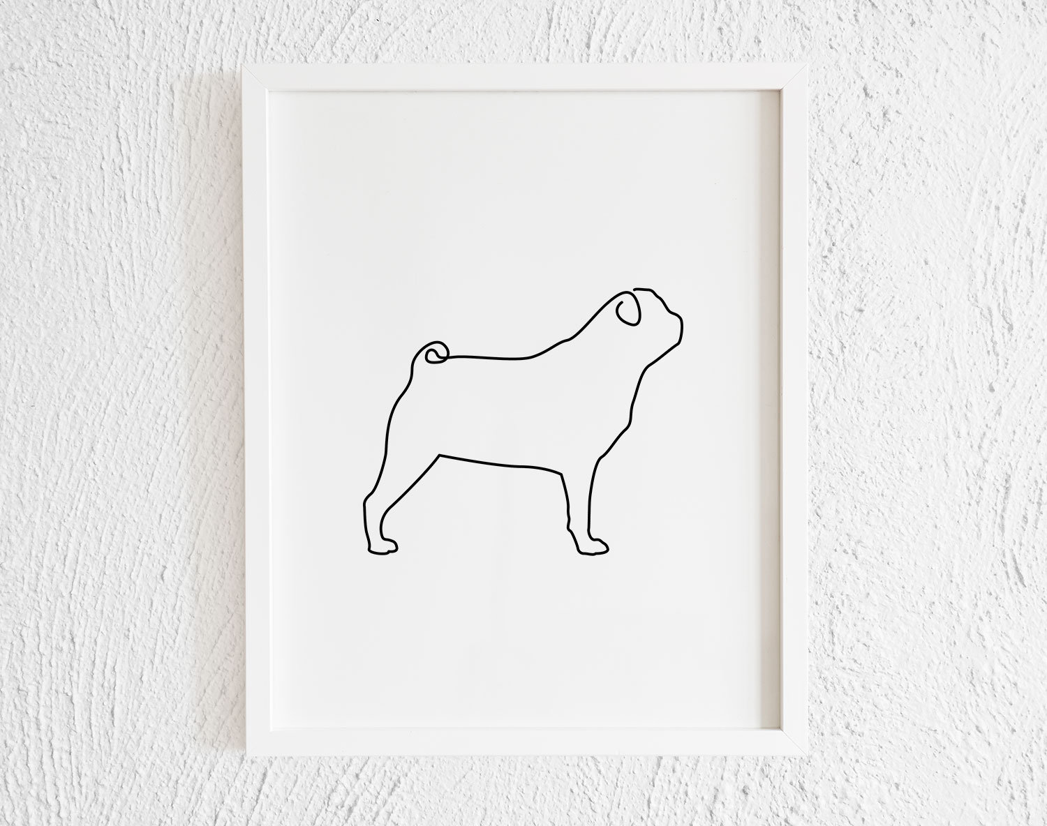 りんねです。色鉛筆画　犬の絵　パグ 代引き不可】 りんね様専用です。パグ 色鉛筆画 犬の絵 絵画 - 絵画