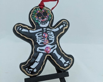 Day Of The Dead Ornaments / Sugar Skull Art / Sugar Skull / Dia De Los Muertos / Skull / Skull Art