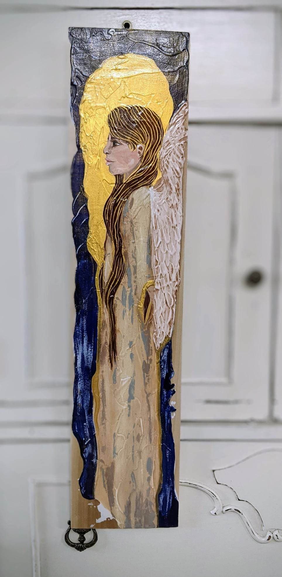 Angel Art / Angel Gift / Hand Painted Angel / Original Angel Artwork