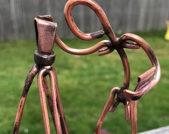 Surveyor Etsy - copper art figurine of a surveyor engineer