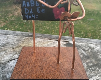 Copper Art Figurine teacher/ educator