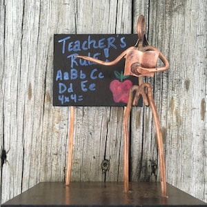 Copper Art Figurine teacher/ educator immagine 4