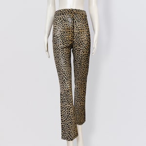 90s leopard pants made in UK