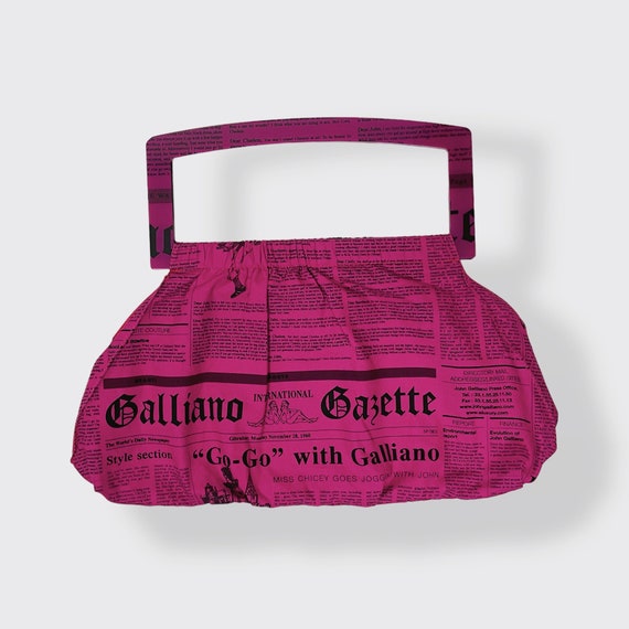 JOHN GALLIANO incredible fuchsia pink oversized b… - image 1