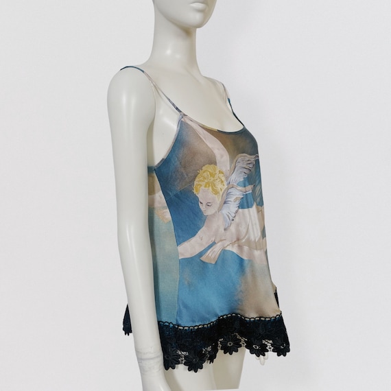 ANGELO MARANI silk camisole top with baroque rena… - image 2