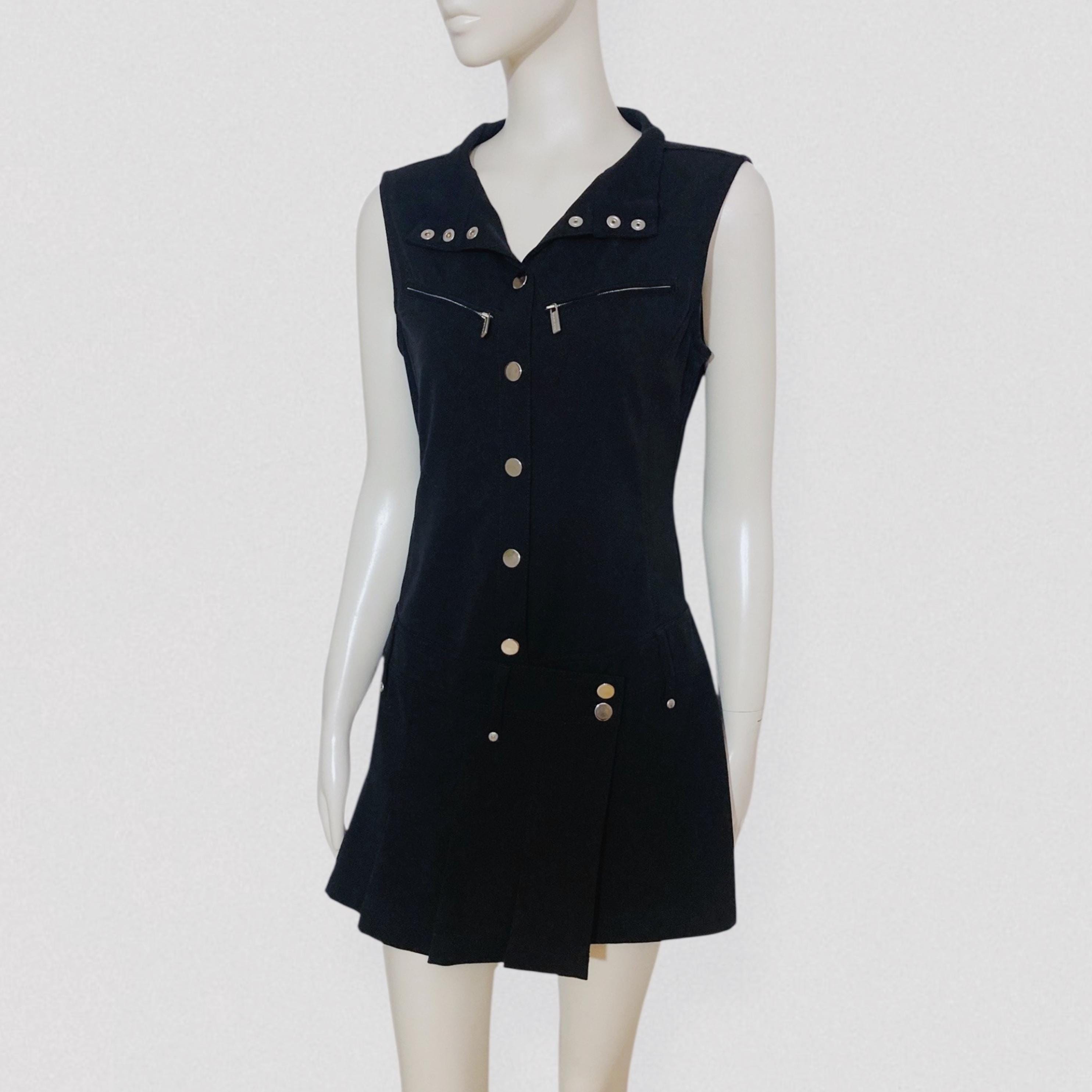 black tie event dress for women Belted Midi Dress With Gold Buttons main image 0
