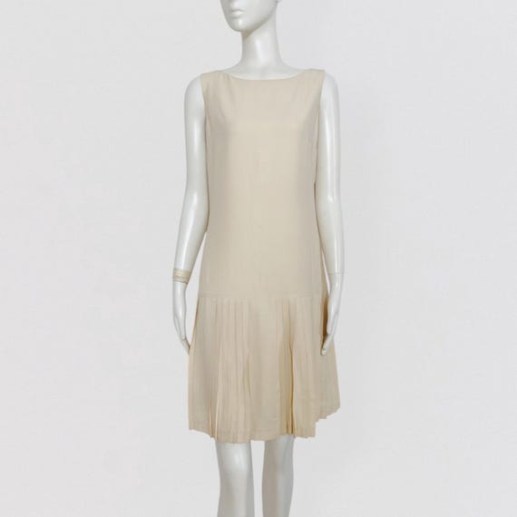 BYBLOS - White cream tennis style pleated dress