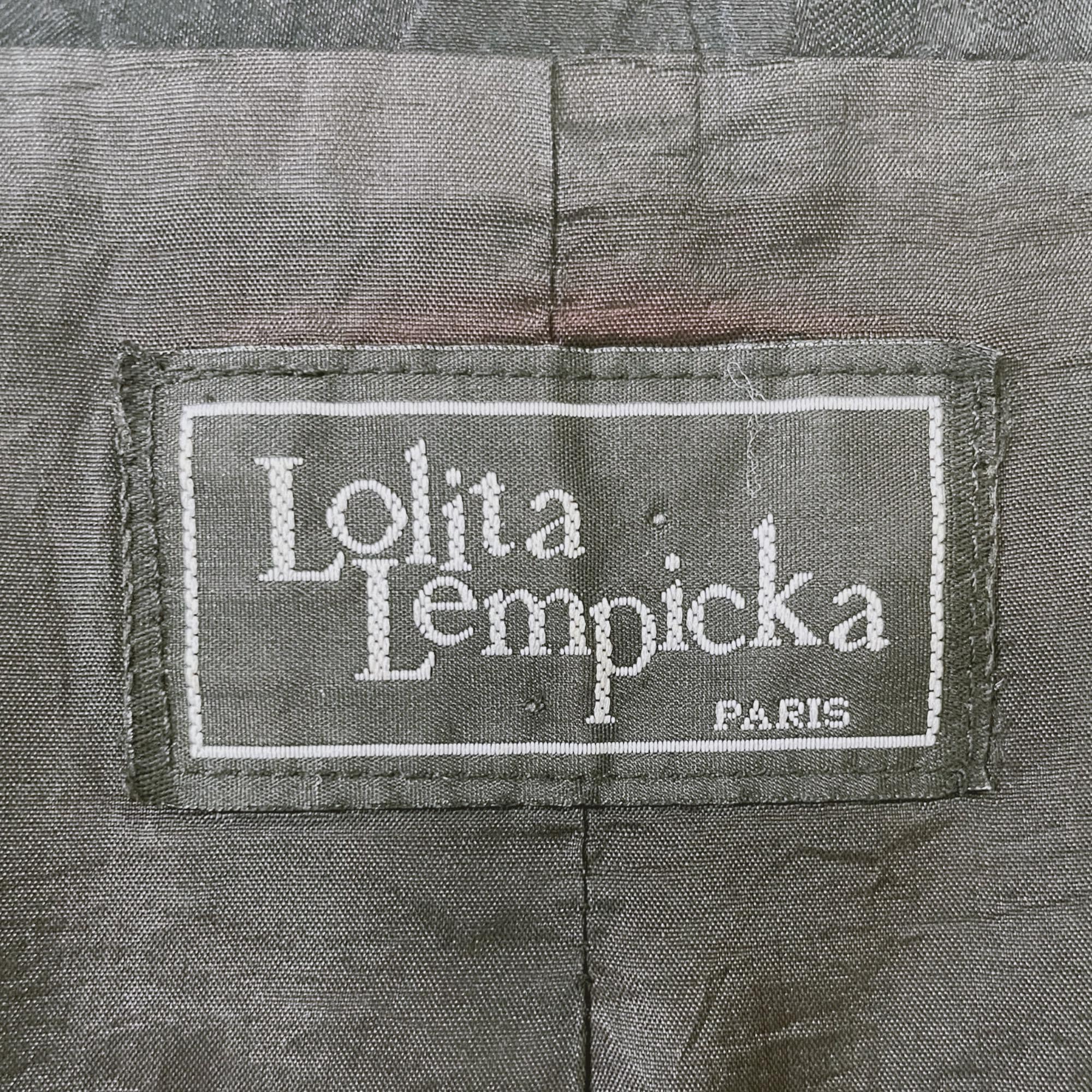 LOLITA LEMPICKA - Black Jacket With Wide Collar and Tone on