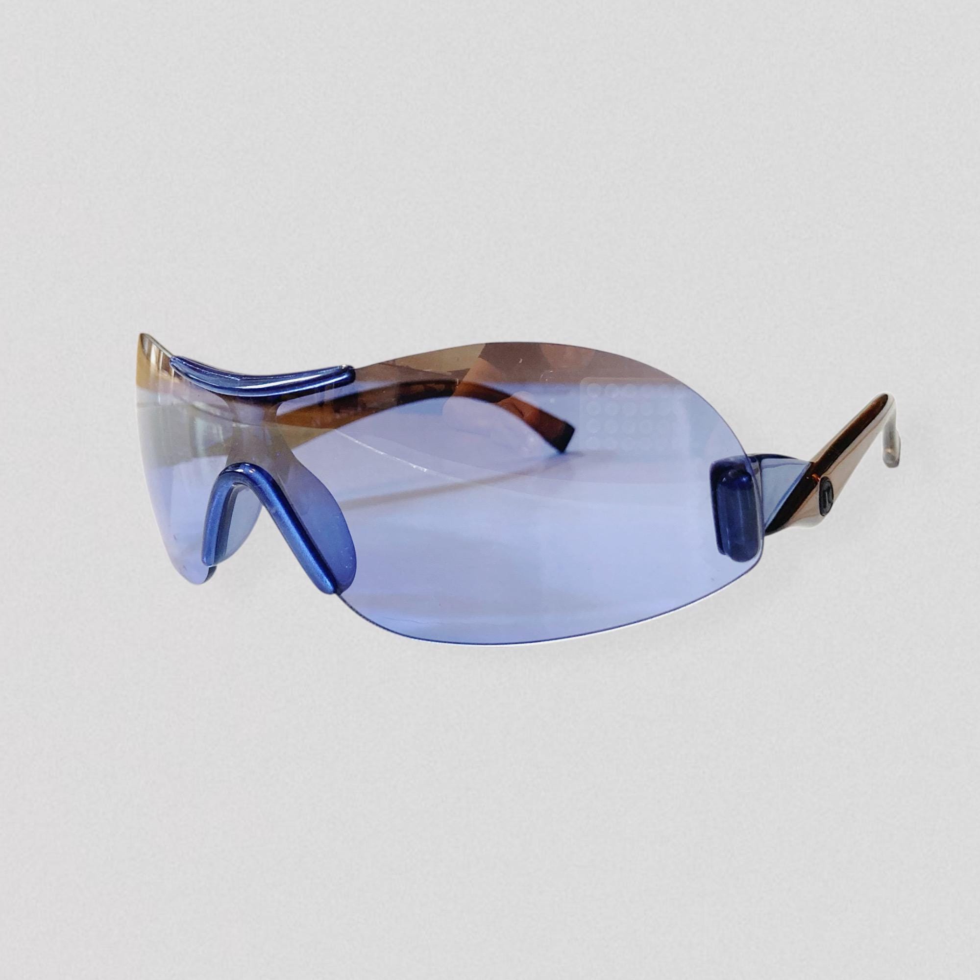 Vintage Krizia Ladies Sunglasses - Aqua Blue - Style K111 Krizia K 9 ROT Vintage 80s Sunglasses – Ed & Sarna Vintage  main image 4