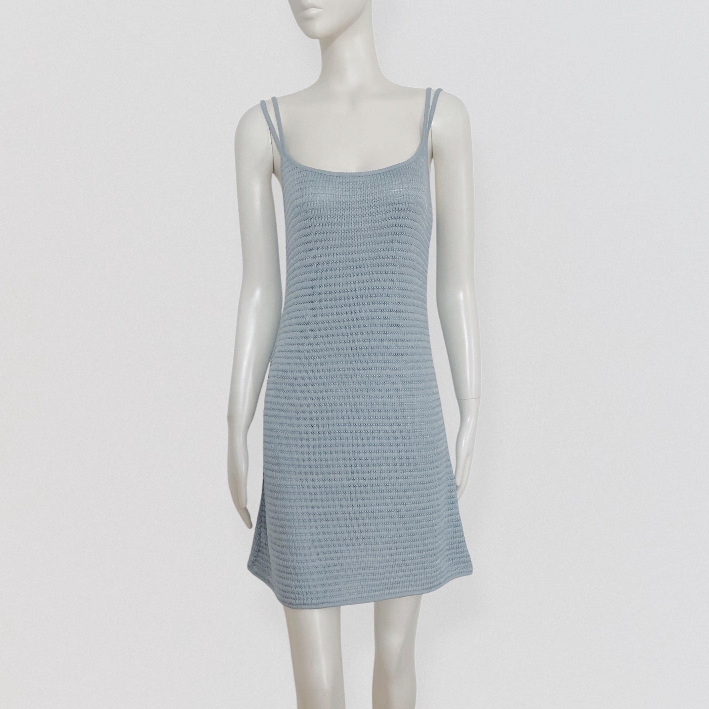 LA PERLA  Silver Gray Knit Mini Dress - Etsy