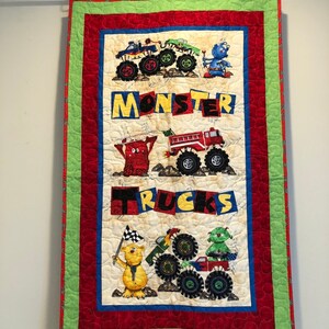 Monster Truck Child&#39;s Quilt