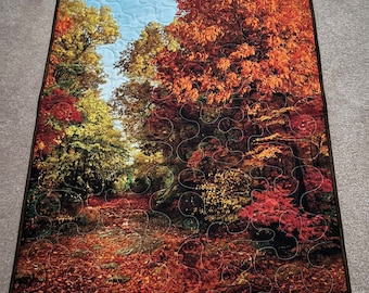 Autumn Trees and Leaves wall hanging