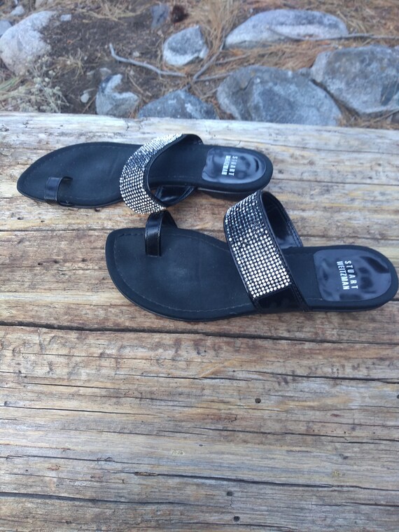 stuart weitzman rhinestone sandals