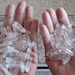 Quartz Crystal Points - Small Jewelry Crystals 1/2" to 1" - Natural Unpolished Raw, Rough Gemstones for jewelry making, wand, reiki, chakras