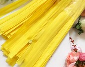Yellow 18 Inch-46 Cm Invisible Concealed Zippers Zips