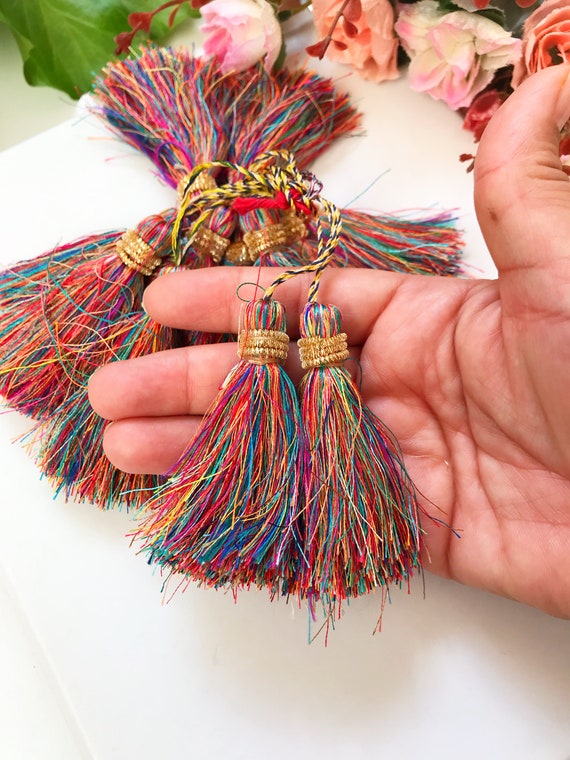 Decorative Tassels Jewelry Tassels Bridal Tassels 1 Pair Beaded Tassels